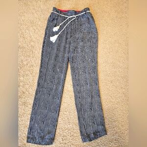 Striped ankle length pants size S Monnari